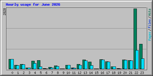 Hourly usage for June 2026