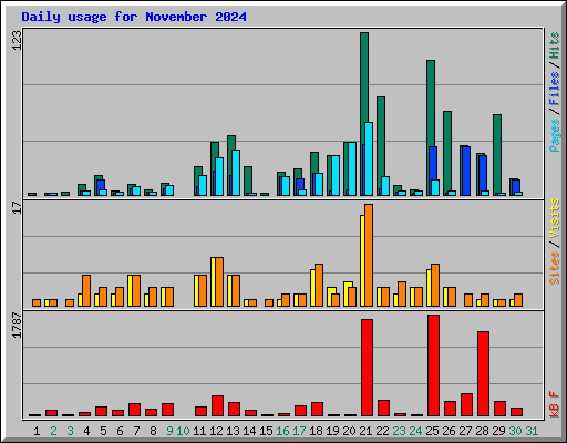 Daily usage for November 2024